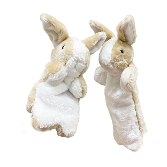 Fogun Animal Hand Puppet Bunnies Hand Puppets Stuffed Animals Plush Toy Interactive Hand Puppets Storytelling Playful Learning