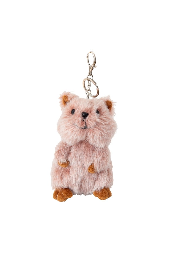 Cartoon Kangaroos Keychain Plush Stuffed Animal Doll Pendant Keyring Bag Charm Backpack Decoration Car Key Decors