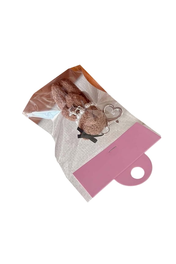 Cartoon Keychain Bear Doll Pendant Keyring Delicate Bowknot Ornament Backpack Decoration for Bag Purse Key