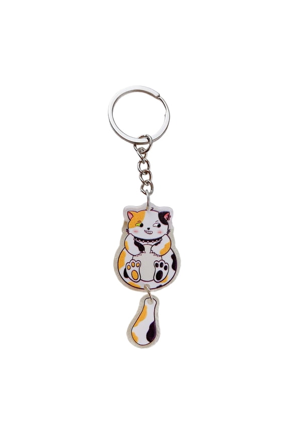 Cat Keychain Phone Charm Delicate Animal Shape Keyring Alloy Keychain Fashion Bag Pendant Accessory for Adults