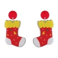 thumbnail image 1 of Fogun Christmas Acrylic Earrings Cartoon Santa Snowman Dangle Earrings Funny Drop Earrings Statement Jewelry for Women, 1 of 2