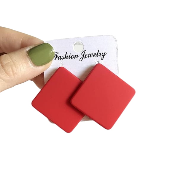 Fogun Colorful Geometric Earrings for Women Fashion Jewelry Acrylic Ear Studs Wedding Accessories Earwear for Parties