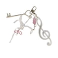 thumbnail image 1 of Fogun Creative Bowknot Keychain Music Note Pendant Resin Texture Suitable for Music Lovers and Cartoon Enthusiasts Present, 1 of 2
