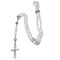 thumbnail image 1 of Fogun Crystal Bead Catholic Rosary Necklace Pendant Choker Necklaces Long Chain Charm Jewelry, 1 of 2