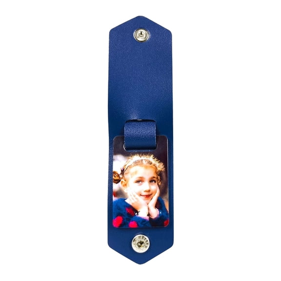 Fogun Customizable Double Sided Heat Transfer Sturdy PU Leather Keychain Charm Portable and Waterproof Scratch Resistant