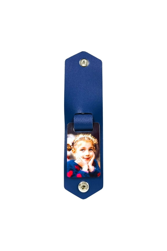 Customizable Double Sided Heat Transfer Sturdy PU Leather Keychain Charm Portable and Waterproof Scratch Resistant