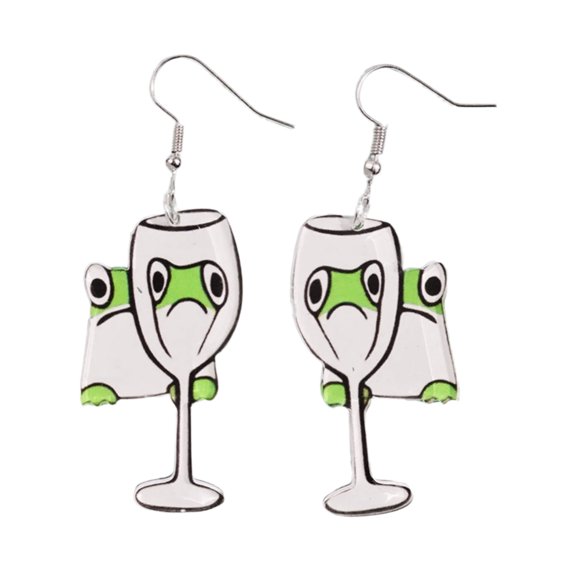 Fogun Delicate Duck Shaped Enlarged Animal Earrings For Eye Catching Fashion Statements Suitable for Various Occasion