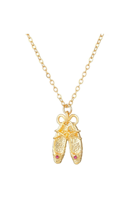 Elegant Ballet Shoe Pendant Necklace Personality Dance Shoes Choker Artistic Neck Jewelry for Dance Enthusiasts