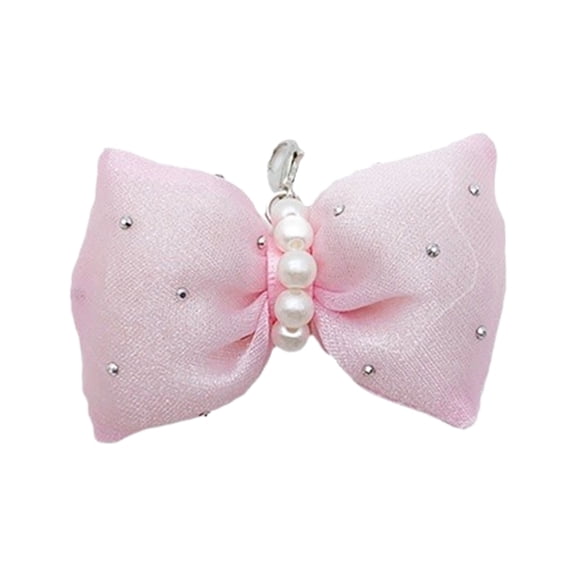 Fogun Elegant Butterfly Knot Shoe Clip Crystal Beaded Bowknot Shoe Charm Pendant Fashionable Footwear Accessory for Women