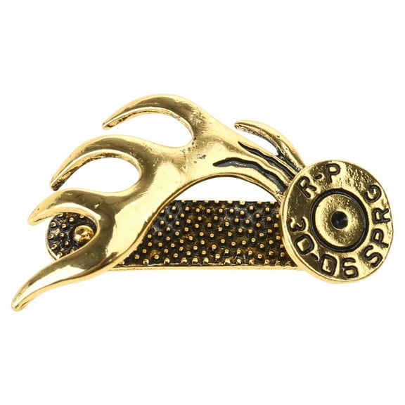 Fogun Elegant Hat Clip Brass Brim Clip Deer Antler Shaped Hat Clip for Enthusiasts Multi Functional Hat Accessory