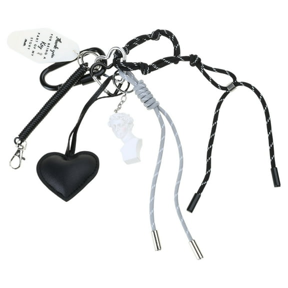 Fogun Elegant Statue Keychain Rope Key Holder Unique Sculpture Key Pendant Artistic Keychain Art Bag Charm Suitable for Key