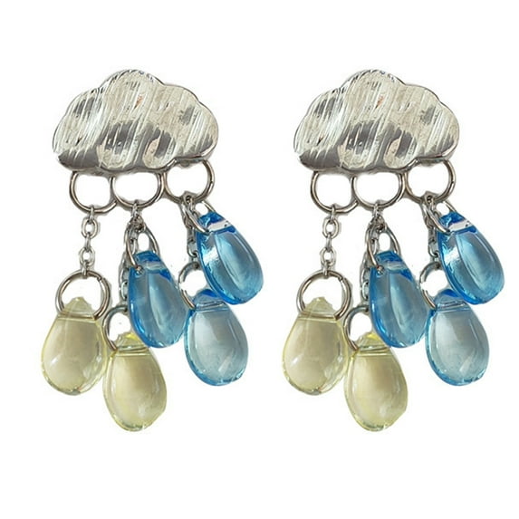 Fogun Elegant Water Drop Tassels Earrings For Women Trendy Metal Dangle Earring Droplet Earrings Fashion Jewelry Earwear