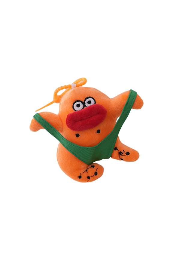 Fashion Keyring Plush Dolls Cartoon Key Holder Funny Sausage Mouth Dolls for Creative Youthful Adults and Collectors