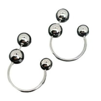 Fogun Fashion Round Ball Hoop Earrings Front and Back Studs Earring Women Statement Ear Ornaments Handmade Jewelry Accessory