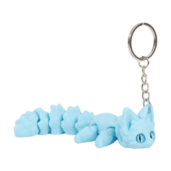 Fogun 3D Printed Keychain Pendant with Movable Tail Creative Designing Decorative Bag Charm Fashion Accessory