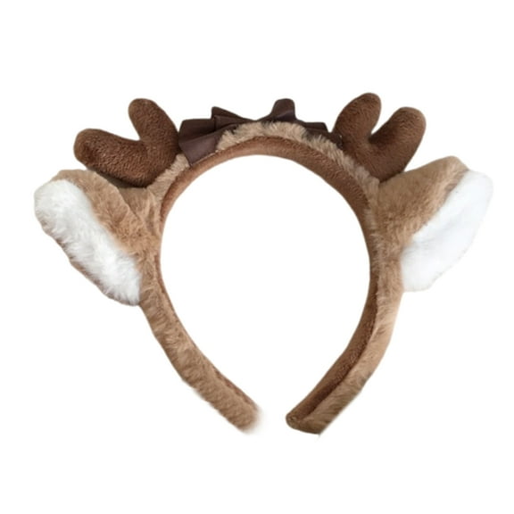 Fogun Furry Ear Hairhoop Deer Ear Hairband Pretend Play Headband Costume Hairhoop for Women Theme Party and Holiday Wear