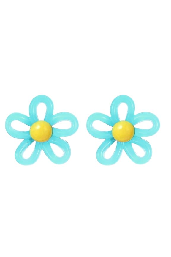 Geometric Earrings Ear Jewelry Flower Studs Earrings Unique Ear Pendant Acrylic Texture Ear Pin for Fashion Lover
