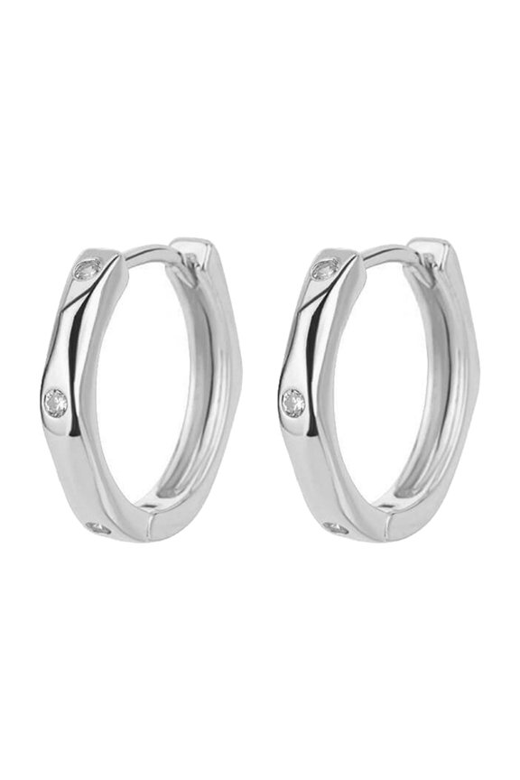 Geometric Hoop Earrings for Women Fashionable Square Ear Rings Exaggerated Ear Pendants Elegant Evening Party Jewelry