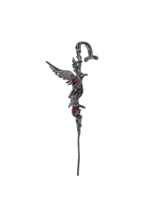 Gothic Crow Ear Cuff With Thorns Designs Jewelry Accessory for Trendy Fashion Enthusiasts Seek Unique Styles Daily Use
