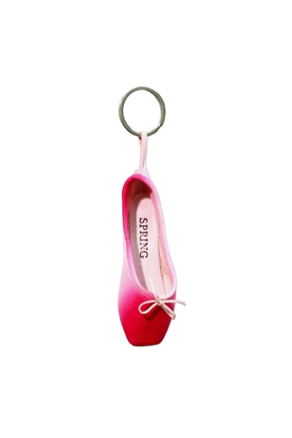 Handmade Ballet Shoes Keychain Miniature Pointe Shoe Keyrings Colorful Multifunctional Car Bags Keyrings Ornaments