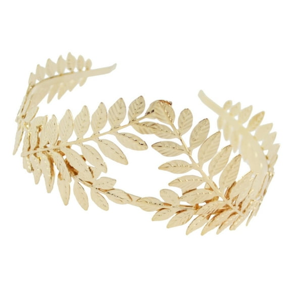 Fogun Handmade Greek Headband Girl Witch Headwear Greek Golden Leaf for Masquerades Halloween Witch Party