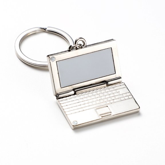 Fogun Keychain Simulation Computer Laptop Pendants Women Men Car Keychain Keyring Holder Keyring Souvenir Jewelry