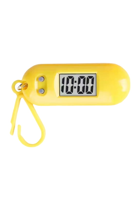 Sporty LED Digital Keychain Pocket Watch Miniature Clock for Students and Kids Practical Travel Backpack Accessory