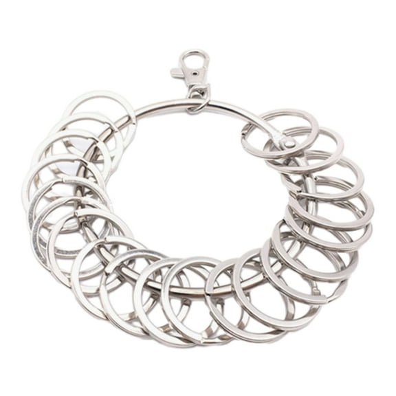 Fogun Large Round Hoop Key Portable Metal Rings Key Holder Management Quick Hanging Keychain Keyring