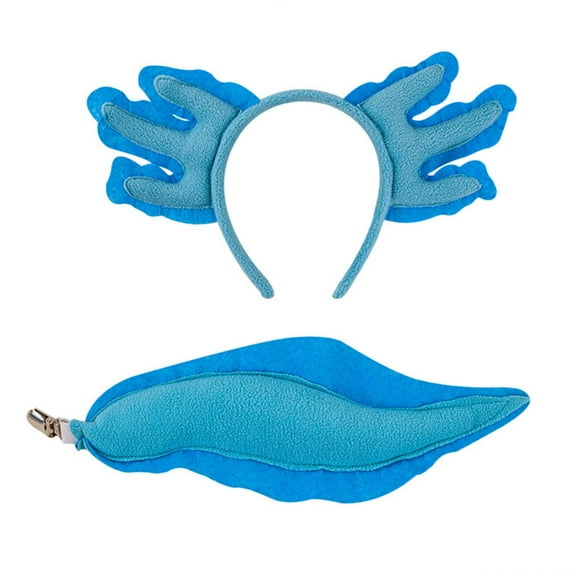 Fogun Lovely Salamanders Headband All Age Animal Ear Hairhoop Women Girl Halloween Props Hairband Family Gathering Headwear