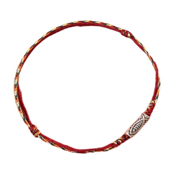 Fogun Luck Fish Bracelet Accessoruy for Couples Symbolizing Good Fortunes and Happiness with Soft Sturdy Red Cord