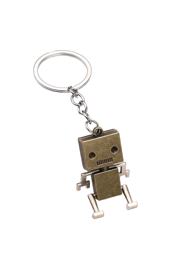 Metal Robot Keychains Adornment Fun And Unique Keyrings Accessories With Flexible Joints Suitable For Techs Enthusiasts