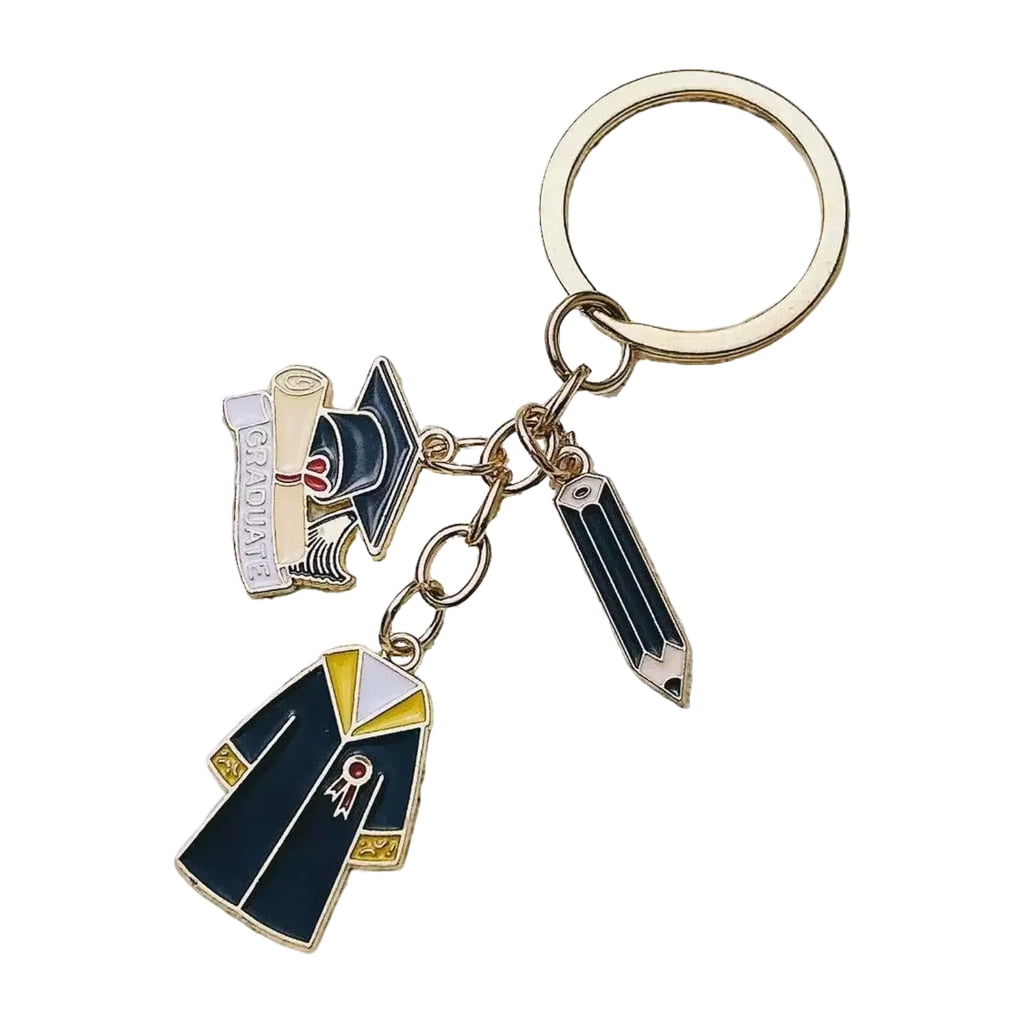 Fogun Mortarboard Keychain Student Key Holder Graduation Themed Key ...