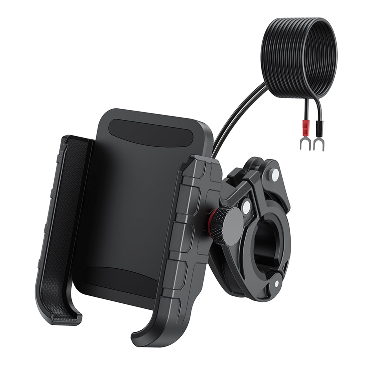 Fogun Motorcycle Phone Mount with USB3.0 Fast Charging Motorcycle Handlebar Cellphone Holder for 5-7.2inch Device