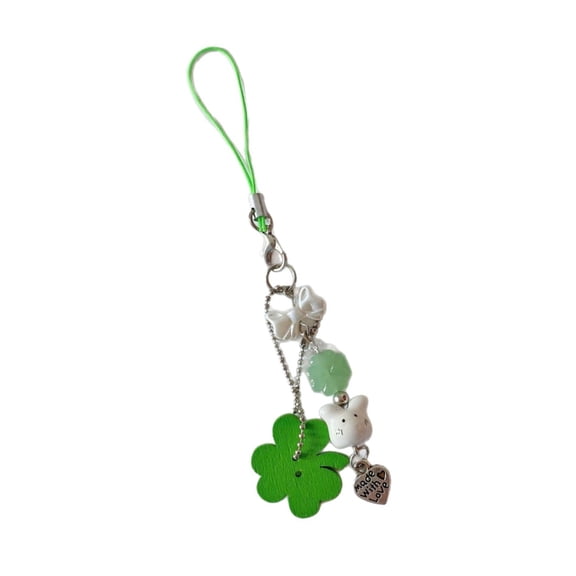 Fogun Multi Functional Clovers Key Holder with Lightweight Design Sturdy Phone Lanyard Pendant for Trendsetters