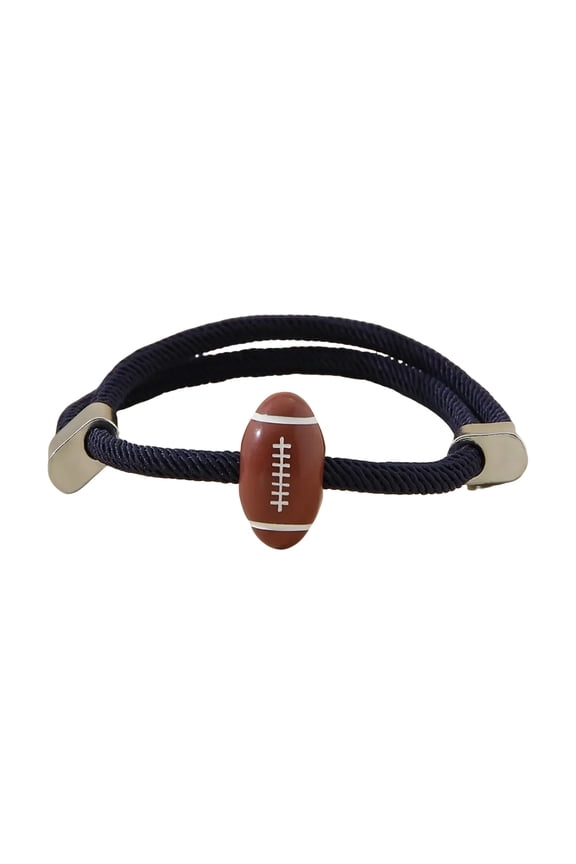 Multipurpose Adjustable 4MM Milans Rope Bracelet Fashion Accessory for Men with Rugbys Styles in Simple Designs