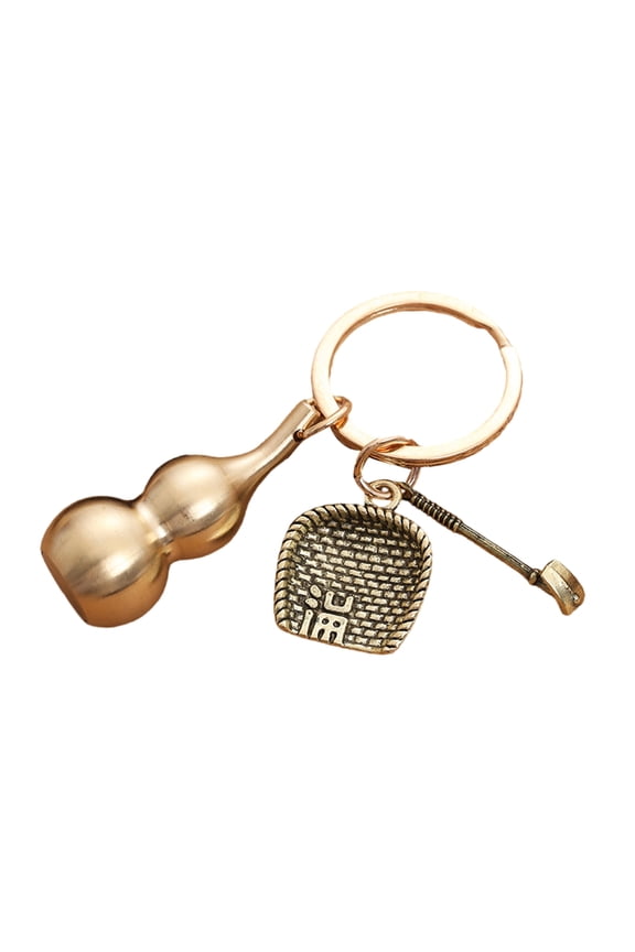 Multipurpose Sturdy Brass Gourd Key Holder Portable and Convenient Suitable for Keys Or Unique Bag Charm Pendant