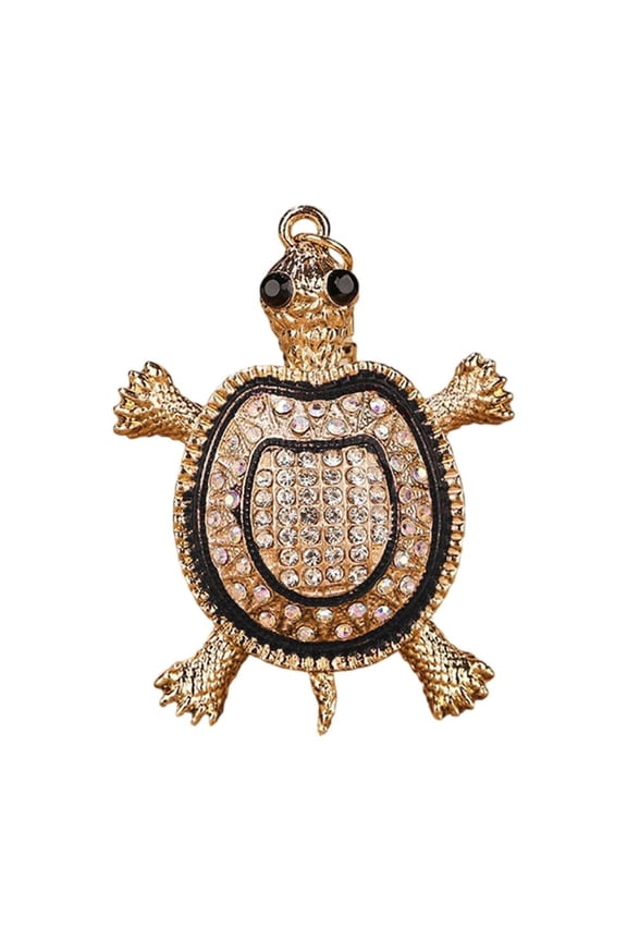 Multipurpose Turtles Rhinestones Keyring Glitters Keychain Bag Charm Portable for Women Girls Stylish Accessories