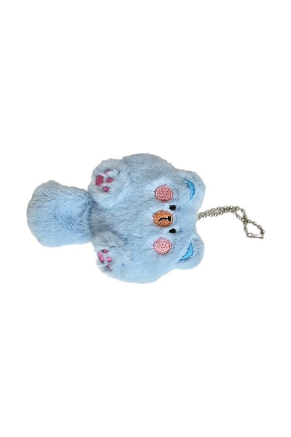 Plush Cat Keychain Cartoon Animal Pendant Keyring Fashionable Stuffed Doll Key Rings Jewelry for Backpacks and Phones