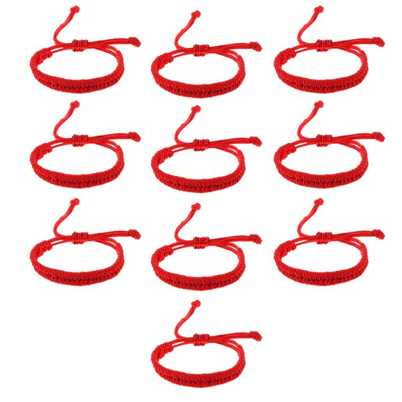 Fogun Red Rope Bracelet Women Rope Bracelet Adjustable Bracelets Jewelry Friendship Couple Bracelets Alloy Jewelry