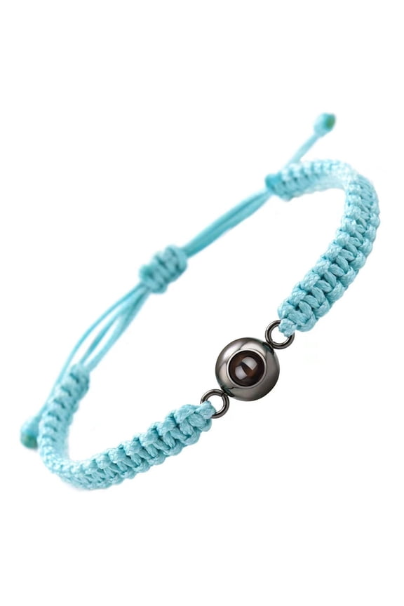 Romance Projection Bracelet Featuring 100 Languages Crystals Mattes Stone Designs for Couples and Special Occasion