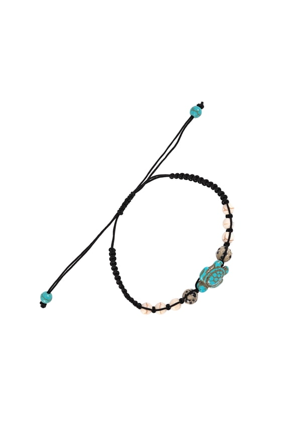 Sea Turtles Natural Stone Beaded Bracelet Turquoise Stones Wristchain for Women and Men Stylish Handchain Accessories