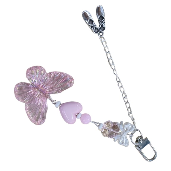 Fogun Shoes Charm Keychains Sweet Pendant Hanging Ornament Keyring Backpack Decoration for Women Girls