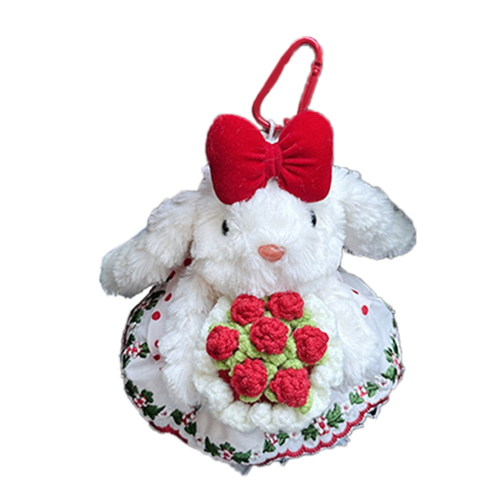 Keychain Rabbit Plue Fogun Adorable Plush Rabbits Keychain Soft Dolls Ornament Bag Ornament ...