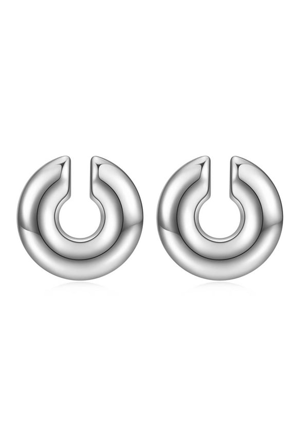 Stylish Ear Clips Elegant Piercing Ear Cuff for Men and Women Unisex Thick Cartilage Earrings Trendy Jewelry