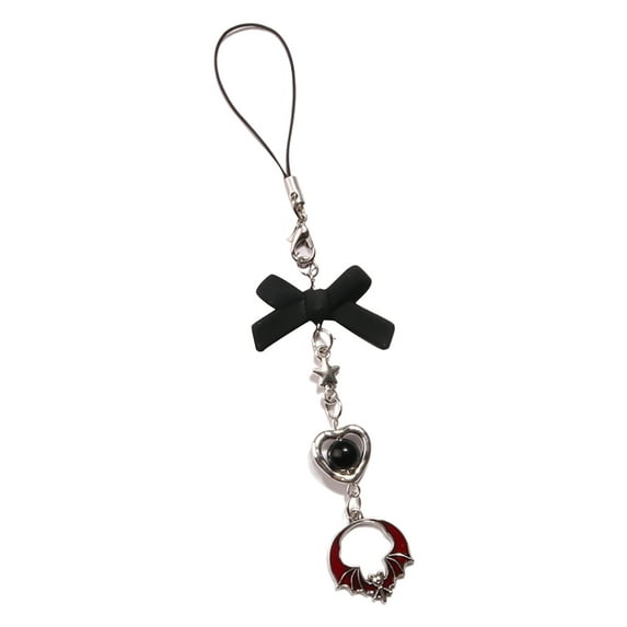 Fogun Stylish Gothic Keychain Pendant Fashionable Phone Lanyard Unique Phone Pendant Phone Charm Versatile Phone Straps