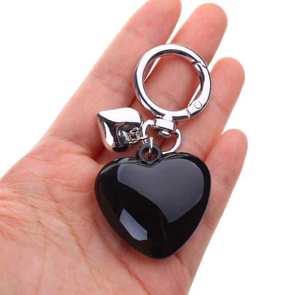 Fogun Stylish Keychain with Large Heart Pendant Dainty Heart Keyring Stylish Key Chain Delicate Decoration for Key and Bag