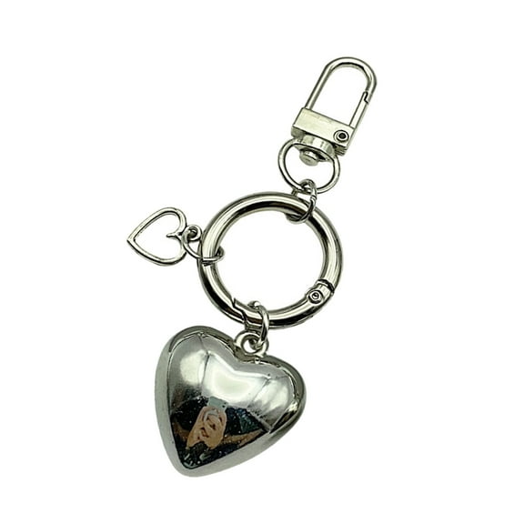 Fogun Stylish Love Heart Keychain Eye Catching Key Chain Bag Charm Decorations Fashionable Pendant for Backpacks Wallet
