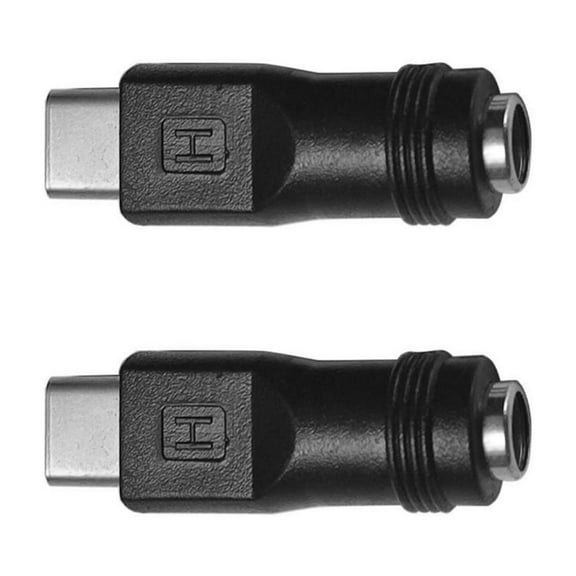 Fogun USB C Power Adapter Type C Male To DC5.5x2.1mm Female Power Converters For Electronics 5.5x2.1mm Barrels Plugs