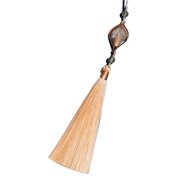 Fogun Unique Cultural Charm Tassels Keychain Accessory Modern Phone Pendant Polyester Texture for Youthful Enthusiasts