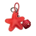 thumbnail image 1 of Fogun Unique Five Pointed Star Keyring PU Leather Keychain Decorative Bag Ornament Phone Charm Creative Couple Present, 1 of 2